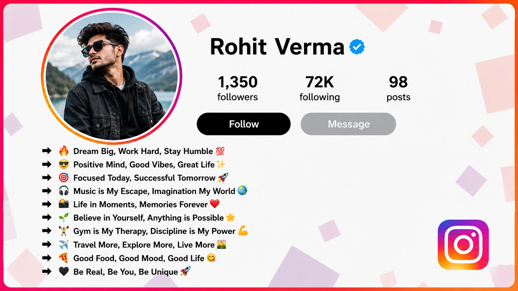Instagram Bio for Boys: Stylish, Cool and Attitude Bios