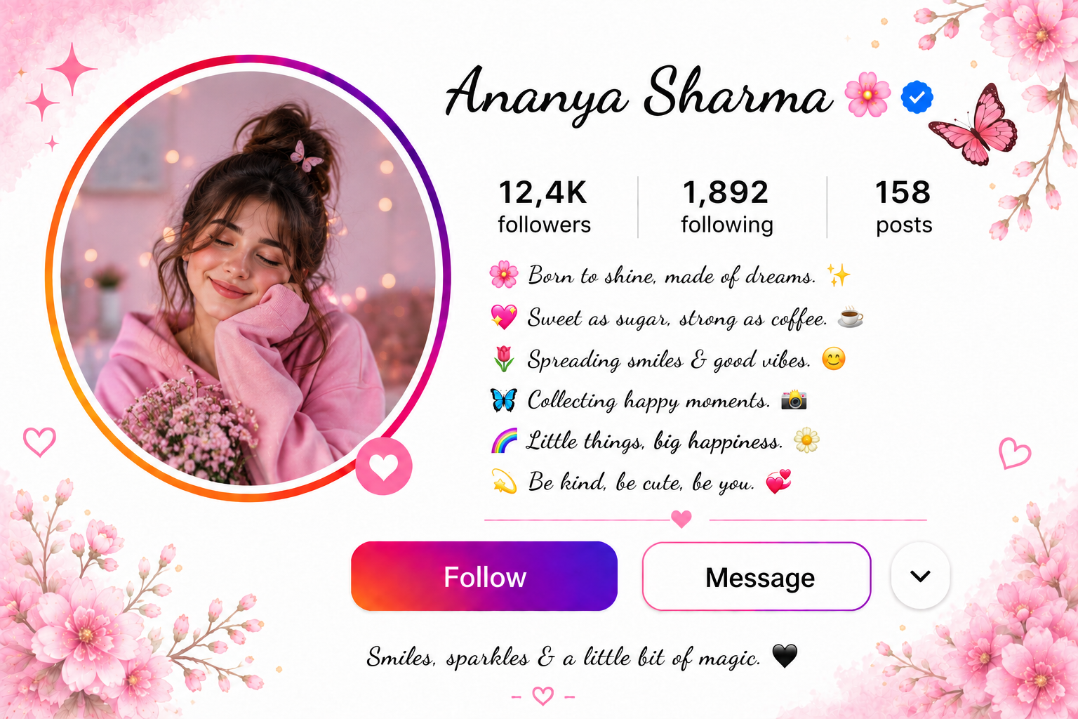 Instagram Bio for Girls: Cute, Stylish, and Unique Ideas 8 Instagram Bio for Girls: Cute, Stylish & Unique Ideas