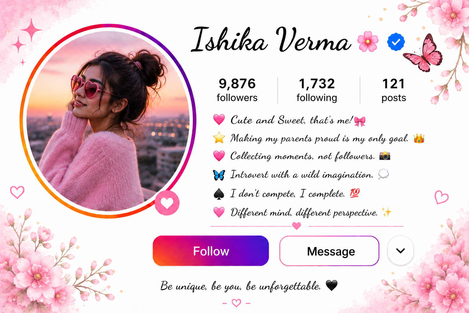 Instagram Bio for Girls: Cute, Stylish, and Unique Ideas 12 Instagram Bio for Girls: Cute, Stylish & Unique Ideas