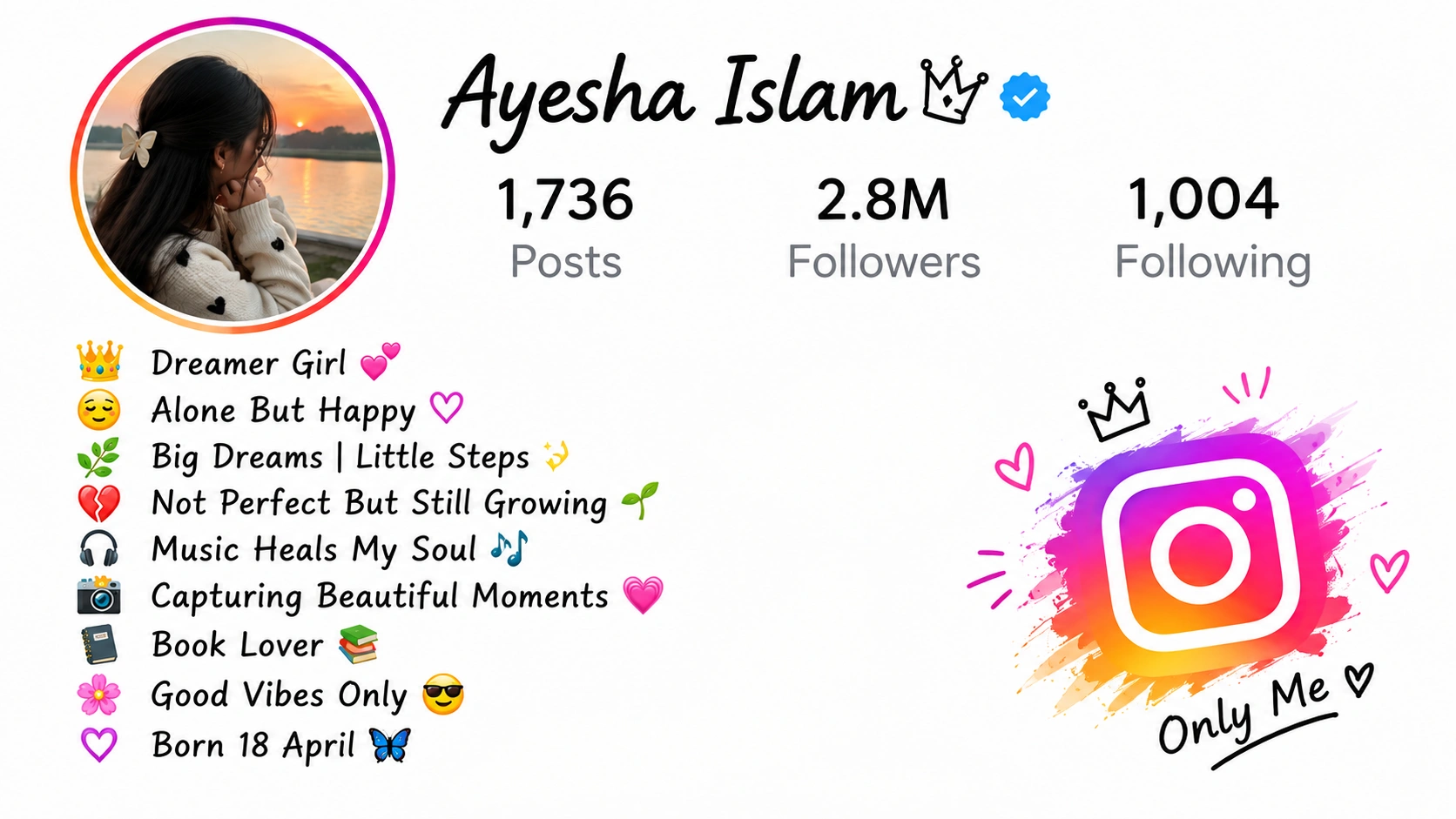 Alone Girl Bio for Instagram Stylish, Attitude, Sad and Independent Bios