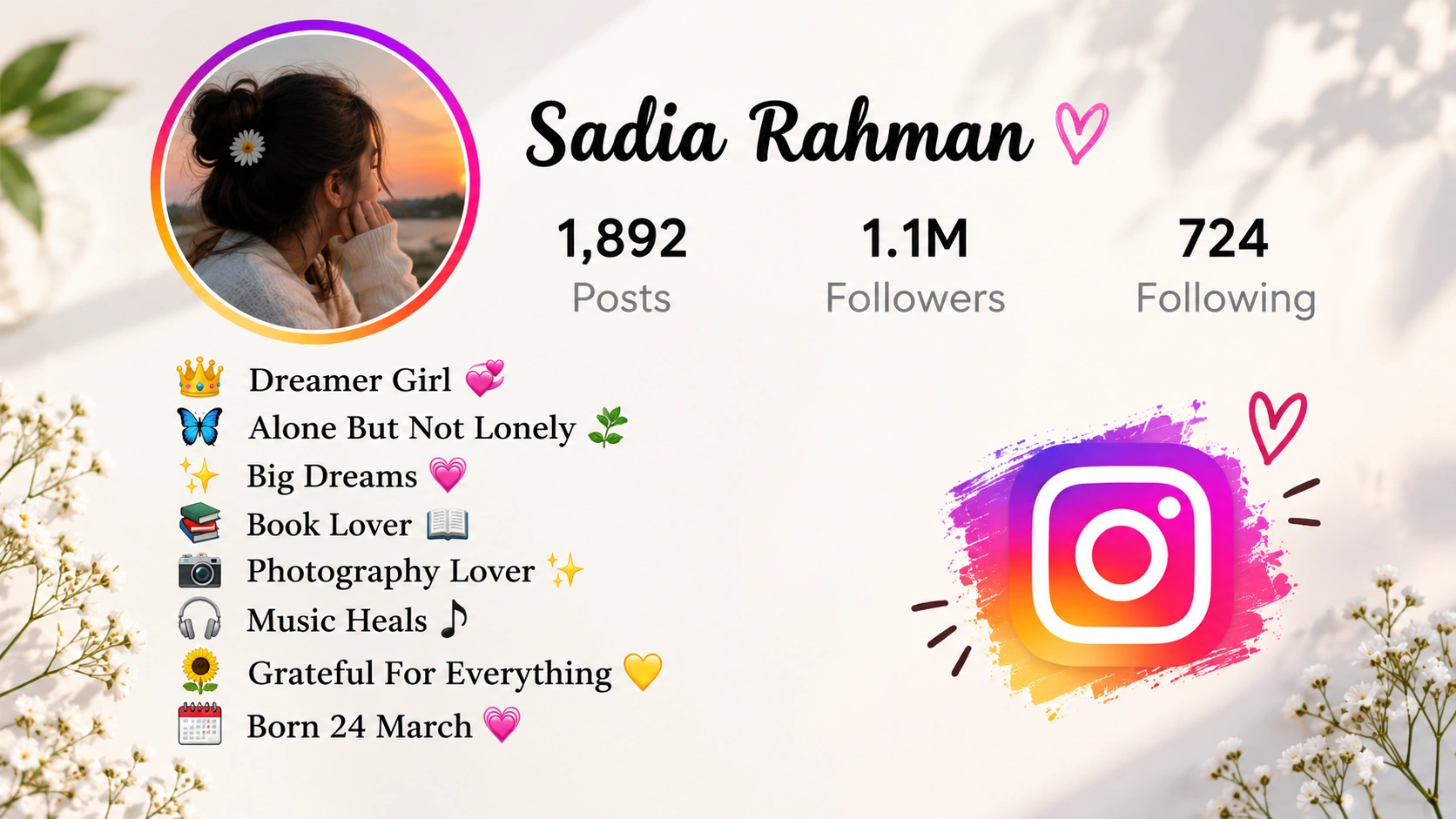 Alone Girl Bio for Instagram Stylish, Attitude, Sad and Independent Bios