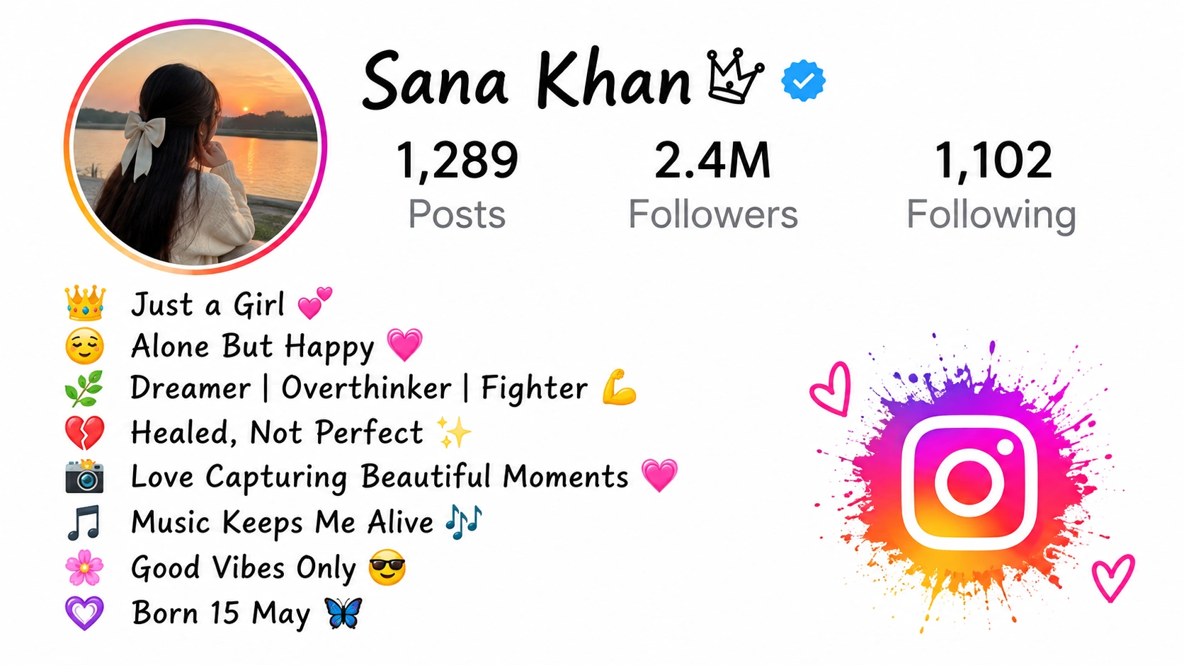 Alone Girl Bio for Instagram Stylish, Attitude, Sad and Independent Bios