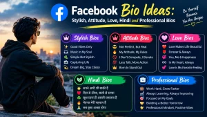 Facebook Bio for boys Stylish, Attitude, Love, Hindi and Professional Bios