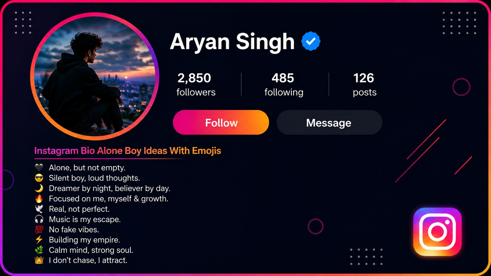 500+ Instagram Bio Alone Boy Captions for Your Profile 11 500+ Instagram Bio Alone Boy Captions for Your Profile