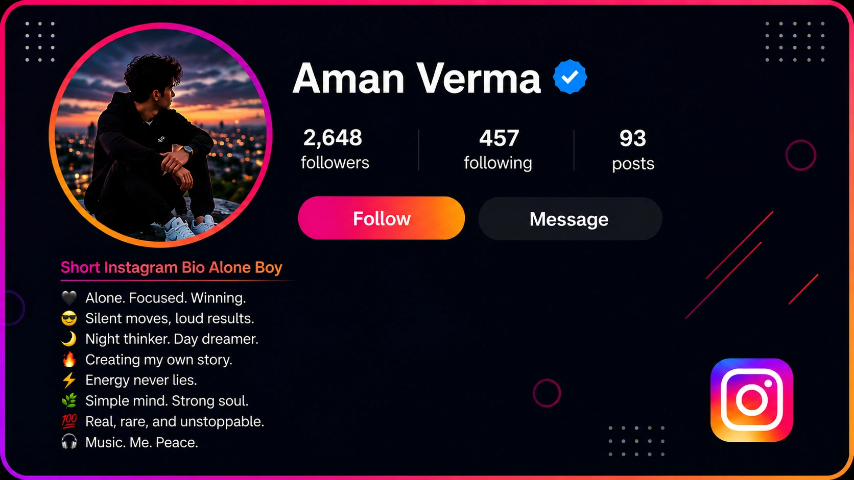 500+ Instagram Bio Alone Boy Captions for Your Profile 2 Instagram Bio Alone Boy 10